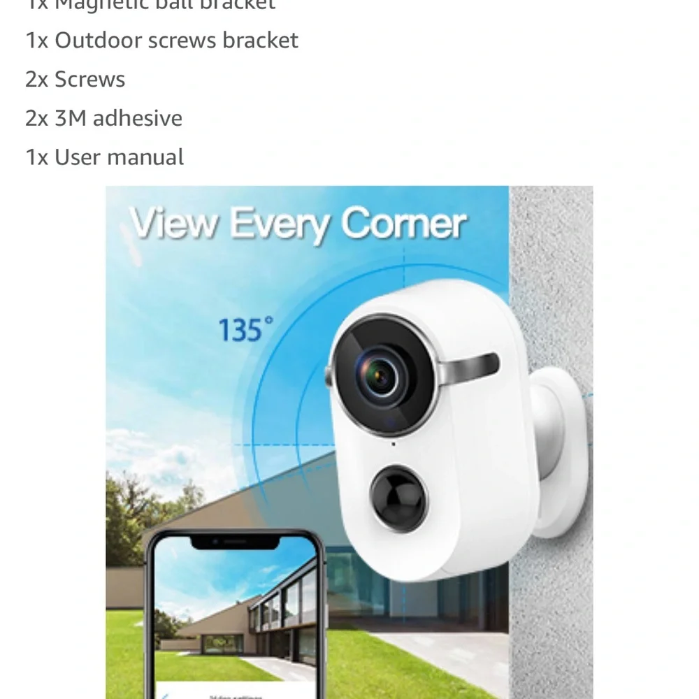Indoor/outdoor EcoSafw FX wireless Camera Comes with optional Solar Panel
